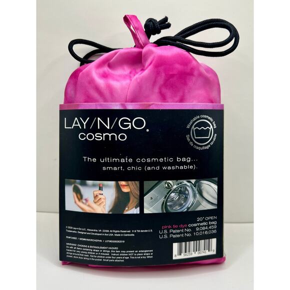 NEW NWT - Lay N Go Cosmetic Carry Case Bag Organizer in Pink - Travel organizer! - Picture 2 of 4